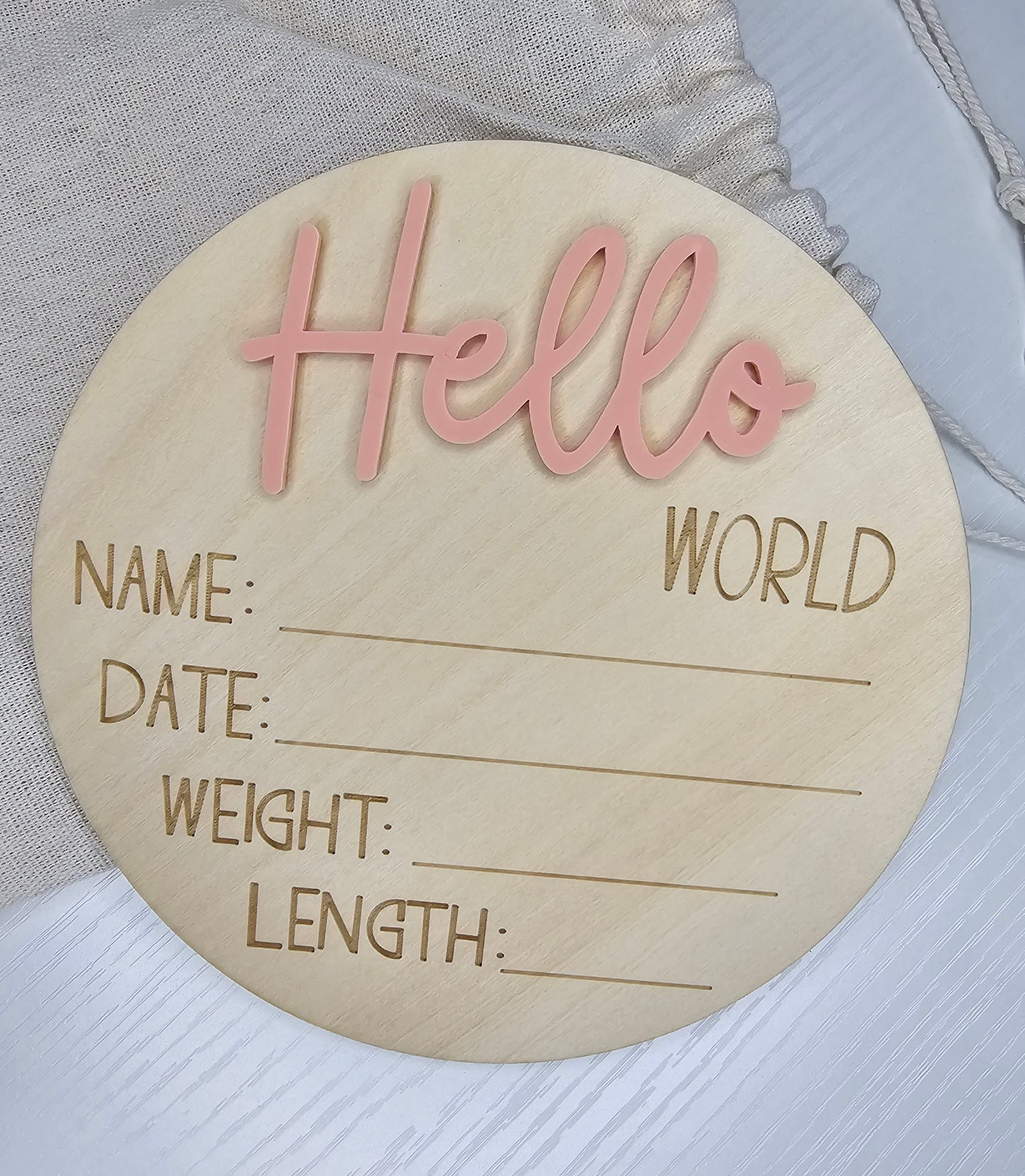 Hello World Announcement Plaque