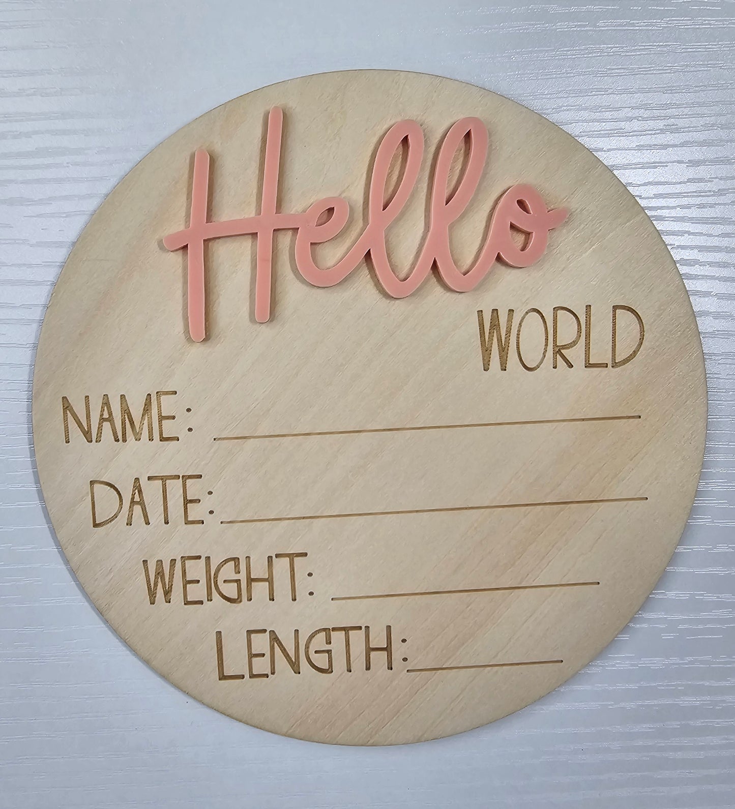 Hello World Announcement Plaque