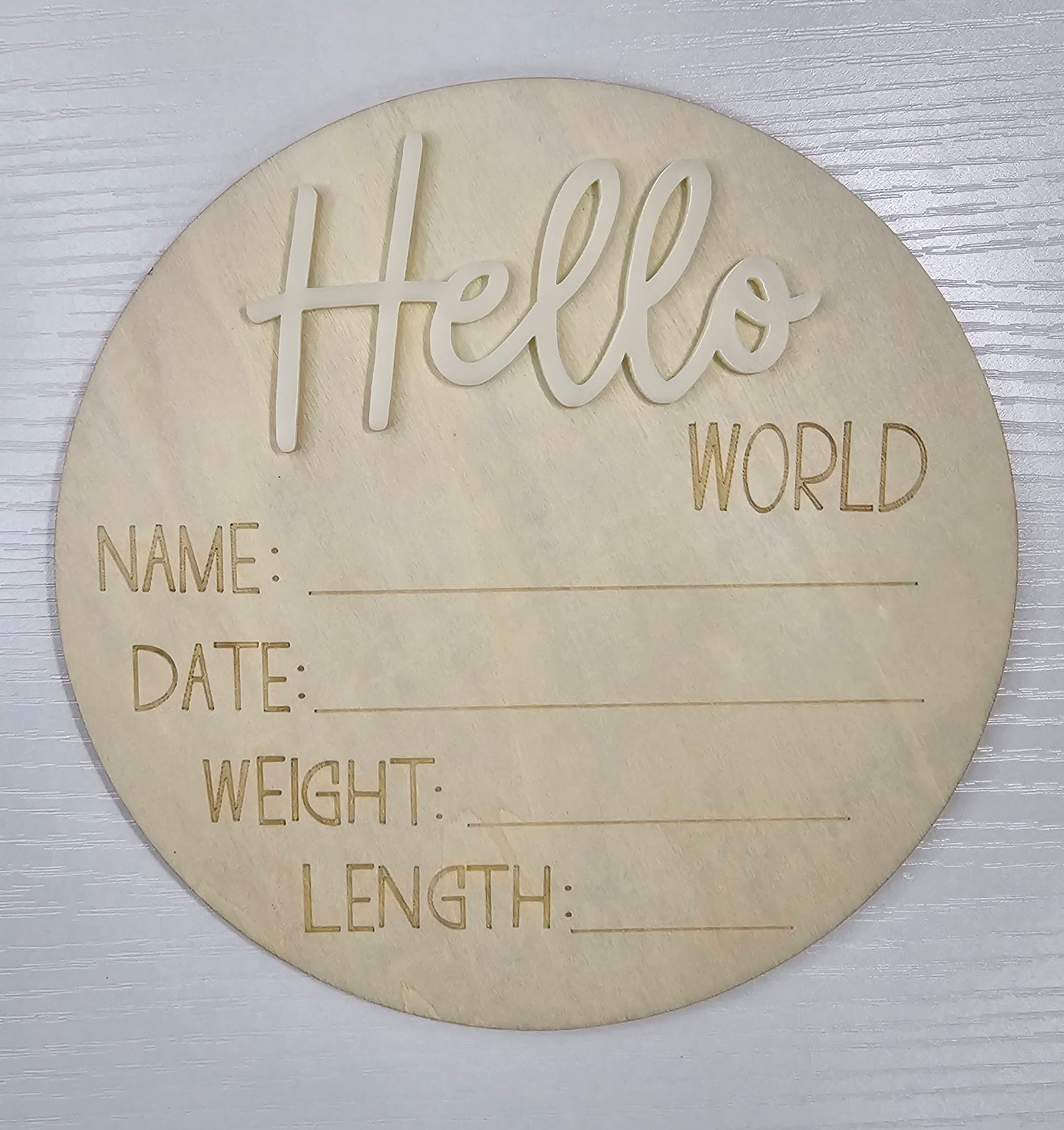 Hello World Announcement Plaque