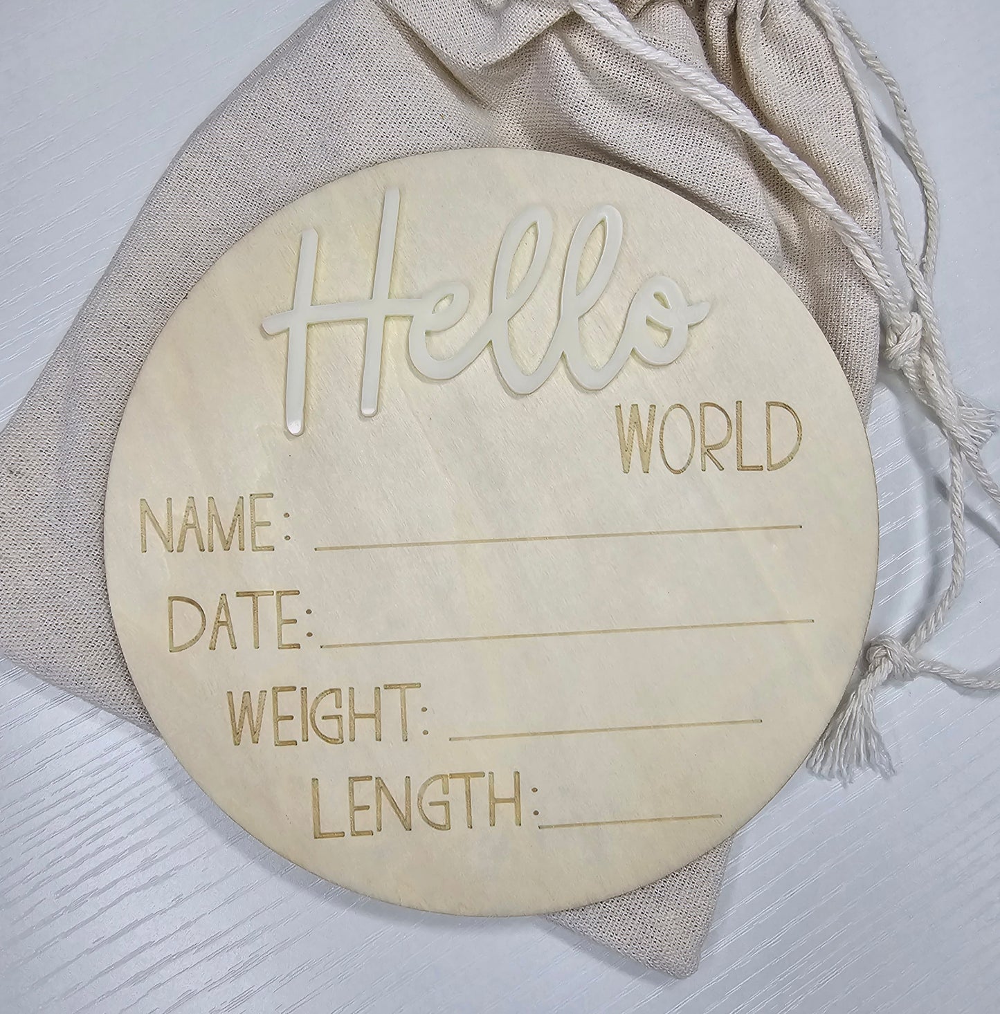 Hello World Announcement Plaque