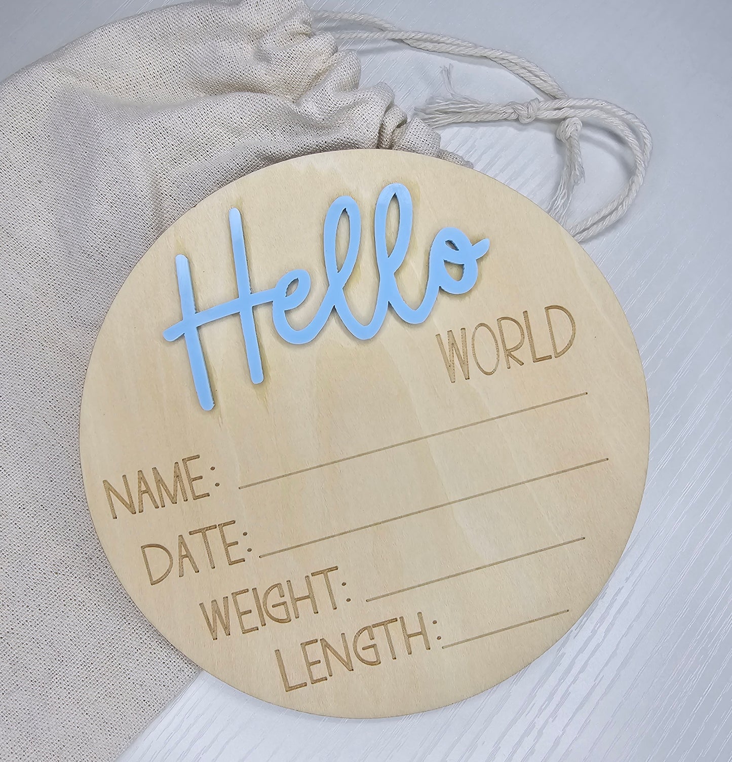 Hello World Announcement Plaque