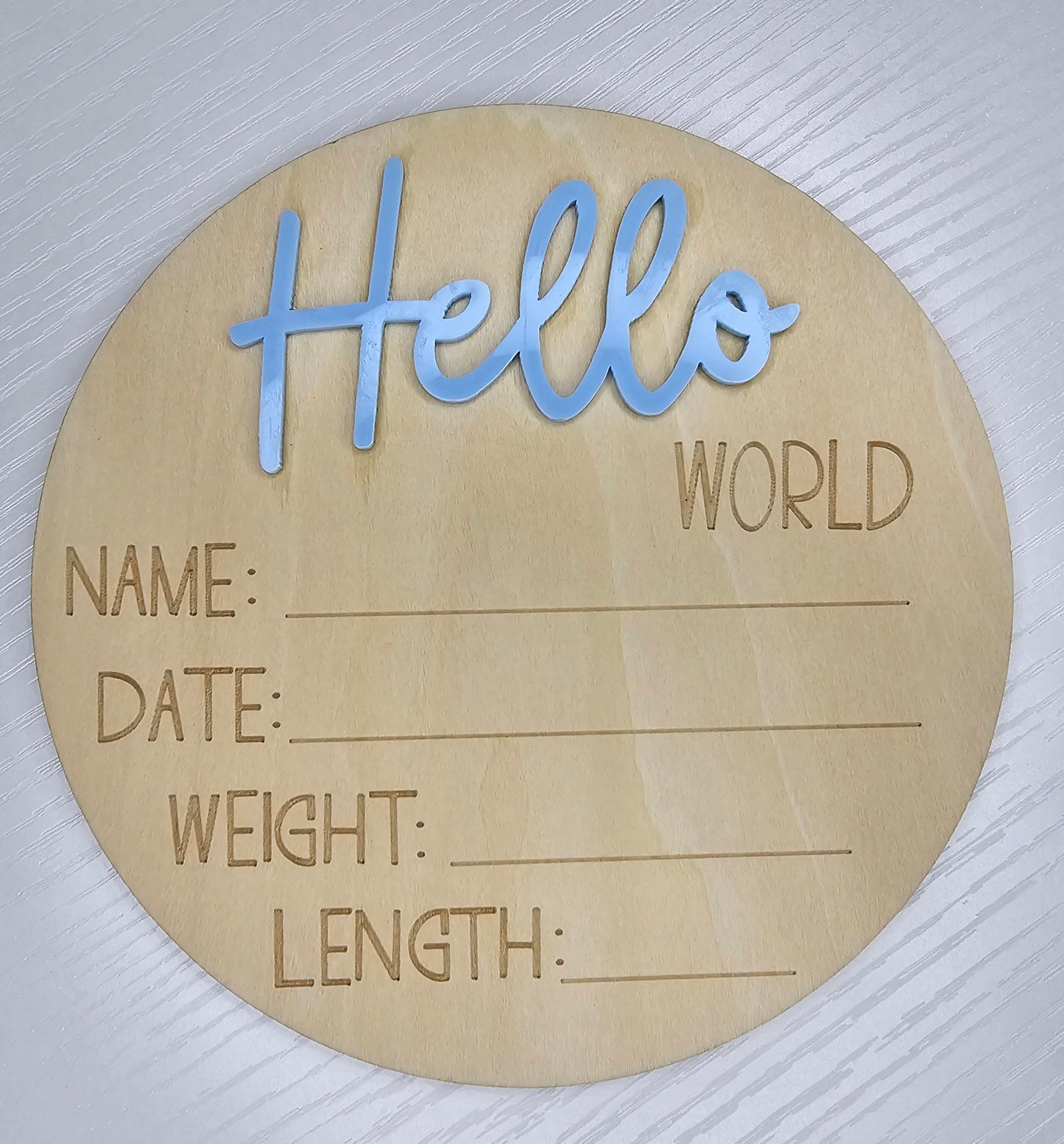 Hello World Announcement Plaque