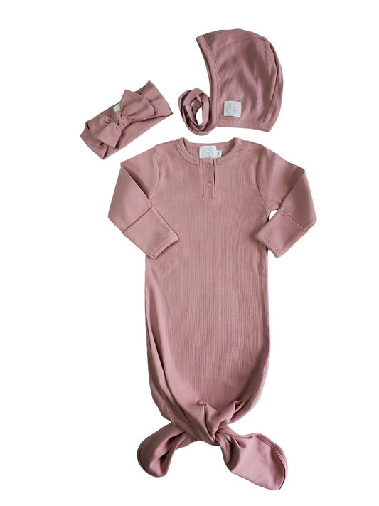 Organic Knotted gown set