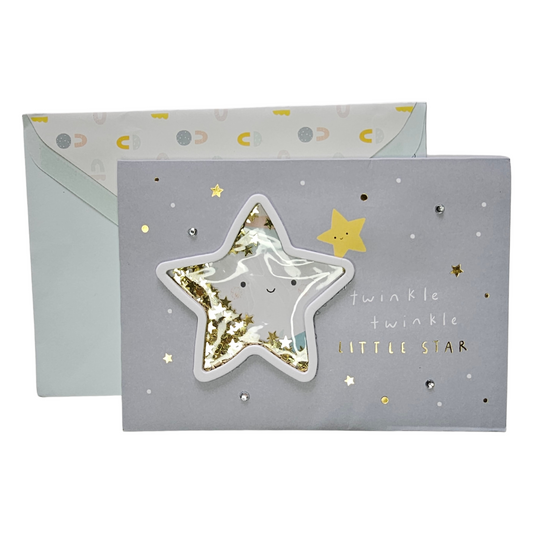 Twinkle Twinkle Glitter Greeting Card