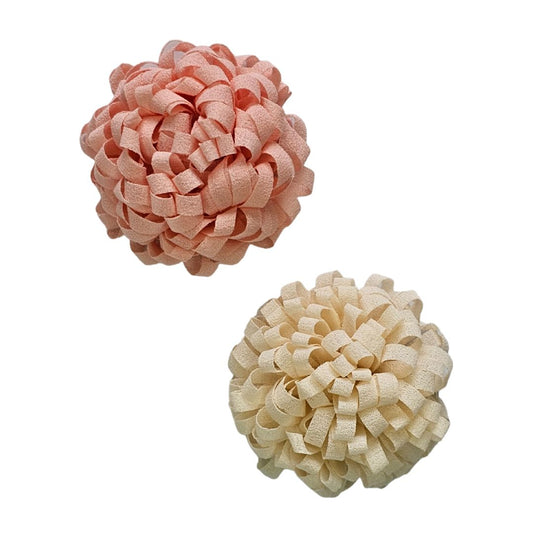 2 piece pom pom hair clip