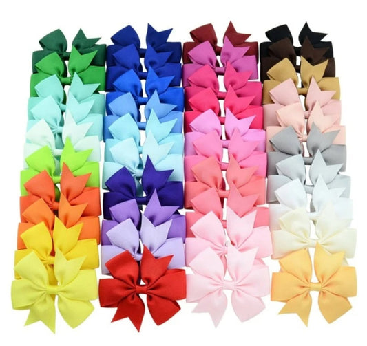 2 Piece large grosgrain bow