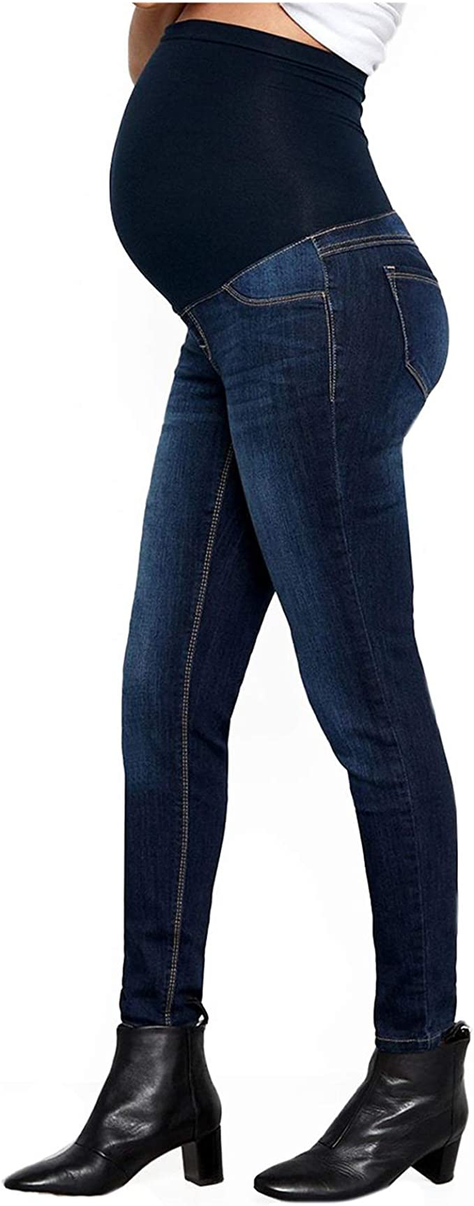 Maternity Vintage Ankle Jeans with Bellyband