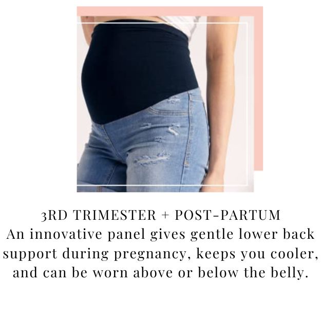 Maternity Vintage Ankle Jeans with Bellyband