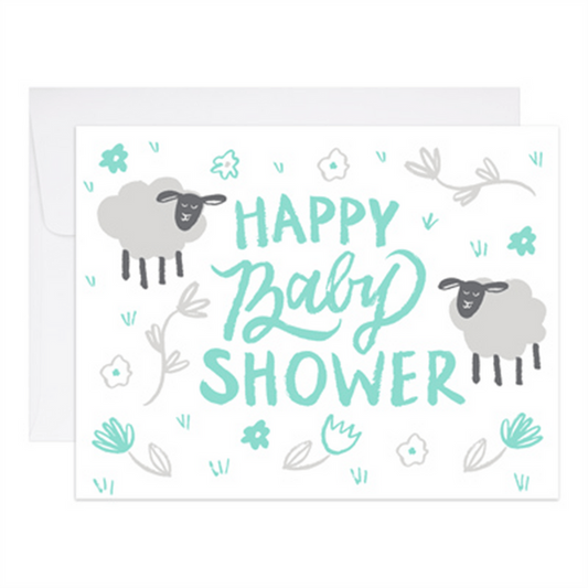 Ba Ba Baby Shower Greeting Card